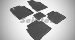 Износостойкие коврики в салон с высоким бортом SeiNtex Premium 4 шт. (резина) Nissan Murano 2 Z51 рестайлинг (2010-2016)