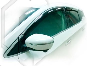Дефлектора окон CA-Plastic Nissan Murano 3 Z52 дорестайлинг (2015-2022)  (Classic полупрозрачный)