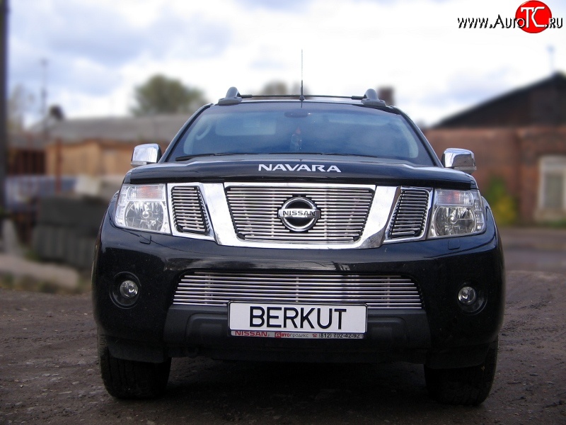 5 799 р. Декоративная вставка воздухозаборника (рестайлинг) Berkut Nissan Navara 2 D40 дорестайлинг (2004-2010)  с доставкой в г. Калуга