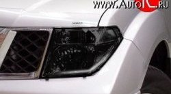 134 р. Темная защита передних фар Novline Nissan Navara 2 D40 дорестайлинг (2004-2010)  с доставкой в г. Калуга. Увеличить фотографию 1
