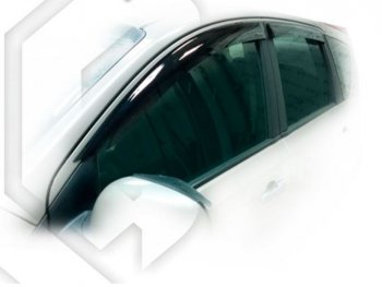 2 079 р. Дефлектора окон (правый руль) CA-Plastic  Nissan Note  1 (2008-2013) (Classic полупрозрачный, Без хром.молдинга)  с доставкой в г. Калуга. Увеличить фотографию 1