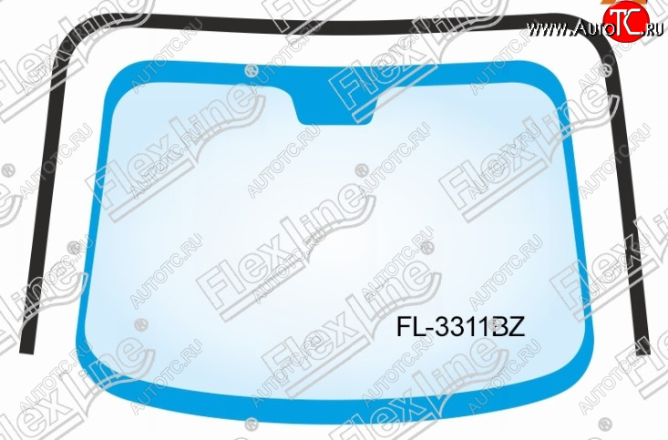 1 769 р. Молдинг лобового стекла FlexLine  Nissan Note  1 (2004-2013)  с доставкой в г. Калуга