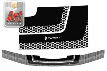 2 349 р. Дефлектор капота CA-Plastiс  Nissan Pathfinder  R51 (2004-2007) (Серия Art графит)  с доставкой в г. Калуга. Увеличить фотографию 1