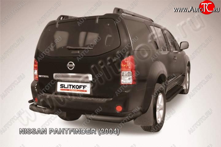 7 949 р. Уголки d76+d42 двойные  Nissan Pathfinder  R51 (2004-2007) (Цвет: серебристый)  с доставкой в г. Калуга