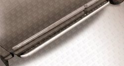 13 949 р. Широкая защита порогов из трубы диаметром 57 мм Slitkoff  Nissan Pathfinder  R52 (2012-2017)  с доставкой в г. Калуга. Увеличить фотографию 1