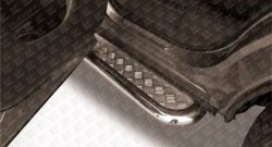 13 949 р. Широкая защита порогов из трубы диаметром 57 мм Slitkoff  Nissan Pathfinder  R52 (2012-2017)  с доставкой в г. Калуга. Увеличить фотографию 3