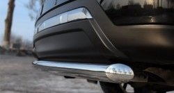 11 999 р. Защита заднего бампера (Ø63 мм, нержавейка) Russtal  Nissan Pathfinder  R52 (2012-2017)  с доставкой в г. Калуга. Увеличить фотографию 3