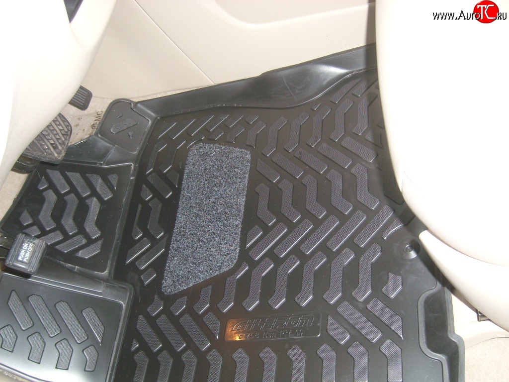 1 599 р. Комплект ковриков в салон Aileron 4 шт. (полиуретан, 3D с подпятником)  Nissan Pathfinder  R52 (2012-2017)  с доставкой в г. Калуга