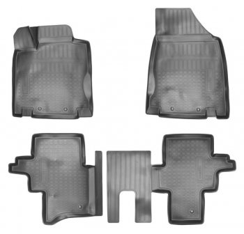 2 699 р. Комплект ковриков в салон Norplast Unidec  Nissan Pathfinder  R52 (2012-2017) (Цвет: черный)  с доставкой в г. Калуга. Увеличить фотографию 1