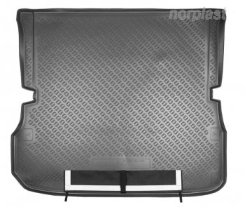 Коврик багажника Norplast Unidec (сложенный 3 ряд) Nissan (Нисан) Pathfinder (Патфайндер)  R52 (2012-2017) R52 дорестайлинг  (Черный, с погрузочным ковриком (фартуком))