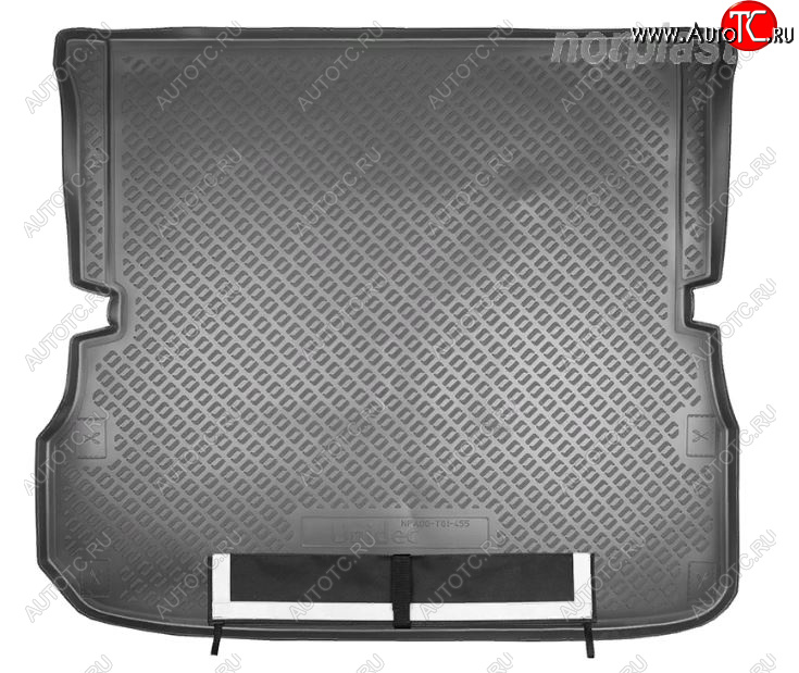 3 099 р. Коврик багажника Norplast Unidec (сложенный 3 ряд)  Nissan Pathfinder  R52 (2012-2017) (Черный, с погрузочным ковриком (фартуком))  с доставкой в г. Калуга