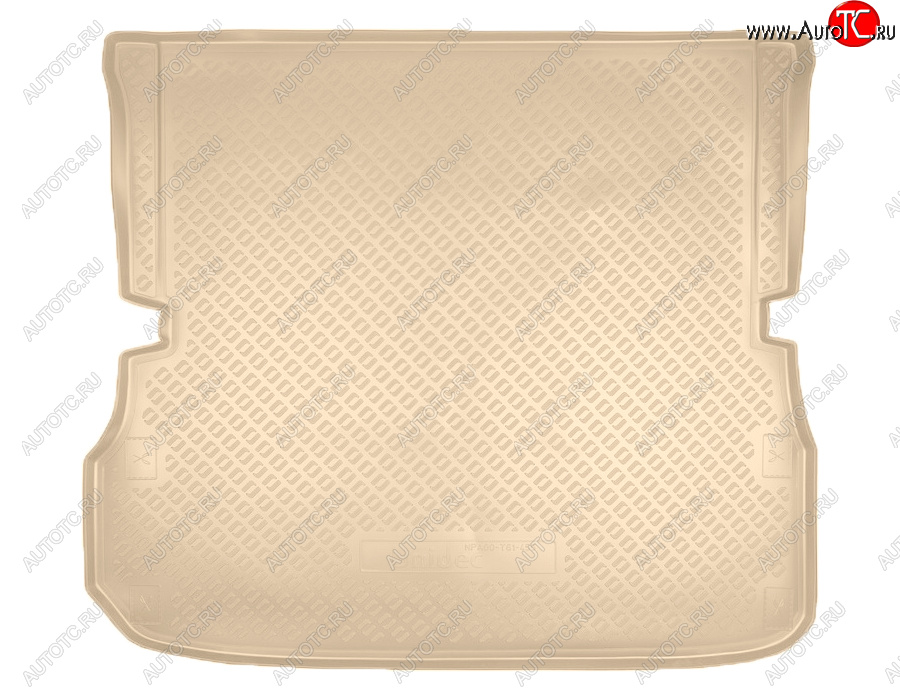 2 479 р. Коврик багажника Norplast Unidec (сложенный 3-й ряд)  Nissan Pathfinder  R52 (2012-2017) (Цвет: бежевый)  с доставкой в г. Калуга