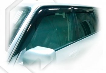 2 099 р. Дефлектора окон CA-Plastic  Nissan Patrol  5 (2004-2010) (Classic полупрозрачный, Без хром.молдинга)  с доставкой в г. Калуга. Увеличить фотографию 1