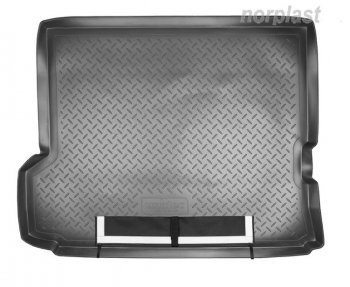 Коврик багажника Norplast Unidec Nissan Patrol 5 Y61 2-ой рестайлинг (2004-2010)  (Черный, с погрузочным ковриком (фартуком))