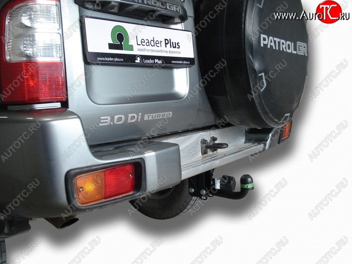 7 249 р. Фаркоп Лидер Плюс.  Nissan Patrol  5 (1997-2010) (Без электропакета)  с доставкой в г. Калуга