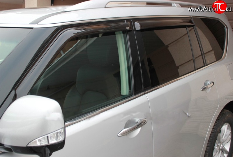 2 599 р. Дефлекторы окон (ветровики) Novline 4 шт Nissan Patrol 6 Y62 дорестайлинг (2010-2014)  с доставкой в г. Калуга