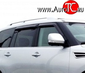 1 449 р. Комплект дефлекторов окон SkyLine  Nissan Patrol  6 (2010-2014)  с доставкой в г. Калуга