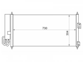 Радиатор кондиционера SAT Nissan Primera 3 седан P12 (2001-2008)