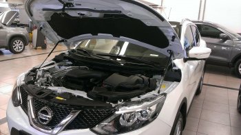 Упоры капота Russtal Nissan Qashqai 2 J11 дорестайлинг (2013-2019)