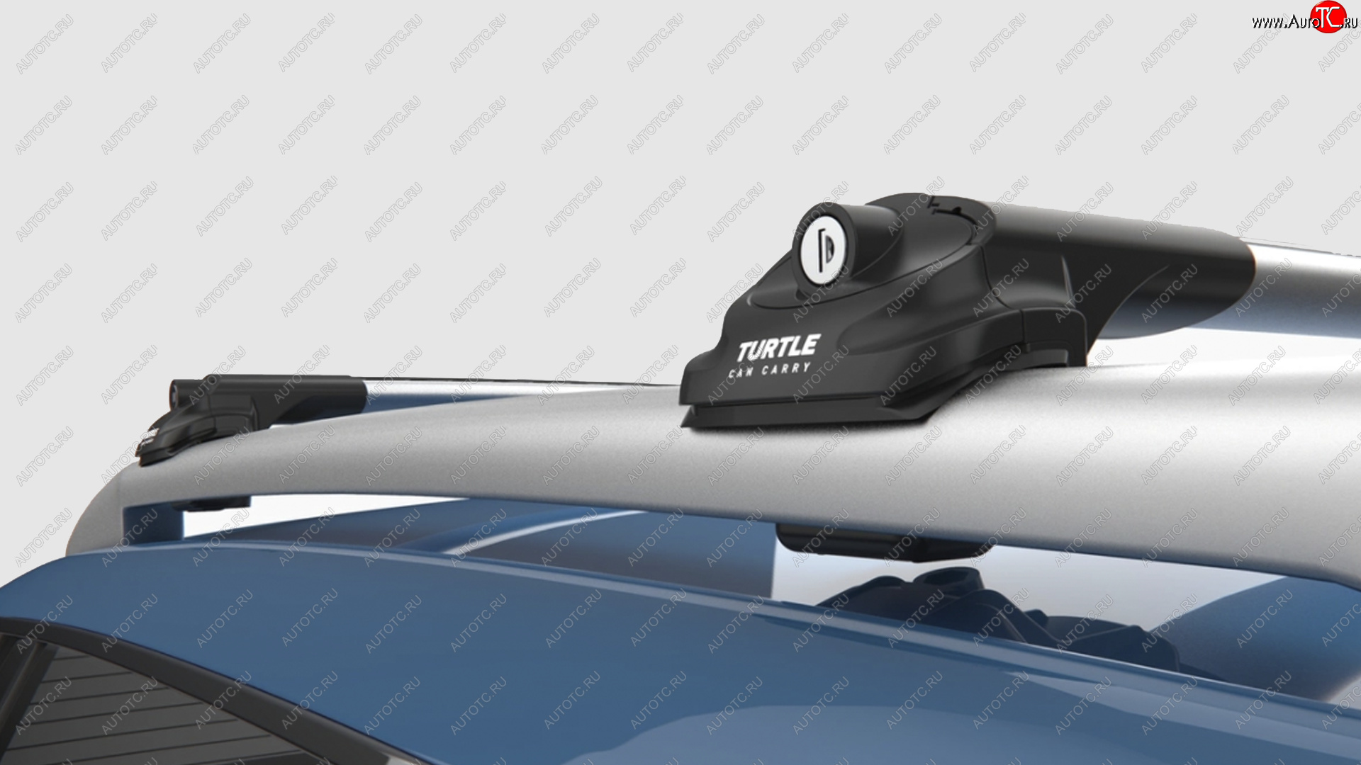 9 899 р. Багажник на крышу TURTLE Air 1 (на обычные рейлинги) Nissan Qashqai 2 J11 дорестайлинг (2013-2019) (серебро)  с доставкой в г. Калуга