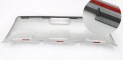 2 849 р. Накладка на задний бампер CT Nissan Qashqai 1 дорестайлинг (2007-2010) (Неокрашенная)  с доставкой в г. Калуга. Увеличить фотографию 2