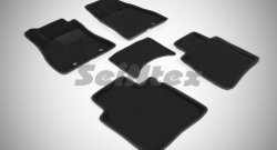 Износостойкие коврики в салон 3D NISSAN SENTRATIIDA черные (компл) Nissan (Нисан) Sentra (Сентра)  7 (2014-2017) 7 B17