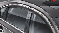 Комплект дефлекторов окон (ветровиков) 4 шт. Russtal Nissan Teana 3 L33 дорестайлинг (2014-2020)