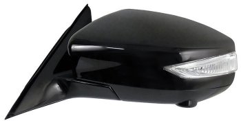 Боковое левое зеркало заднего вида SAT (складное, поворот, обогрев, камера, 12контактов) Nissan Teana 3 L33 дорестайлинг (2014-2020)