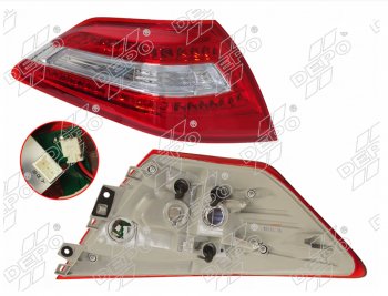 5 249 р. Левый фонарь задний DEPO  Nissan Teana  2 J32 (2008-2011)  с доставкой в г. Калуга. Увеличить фотографию 1