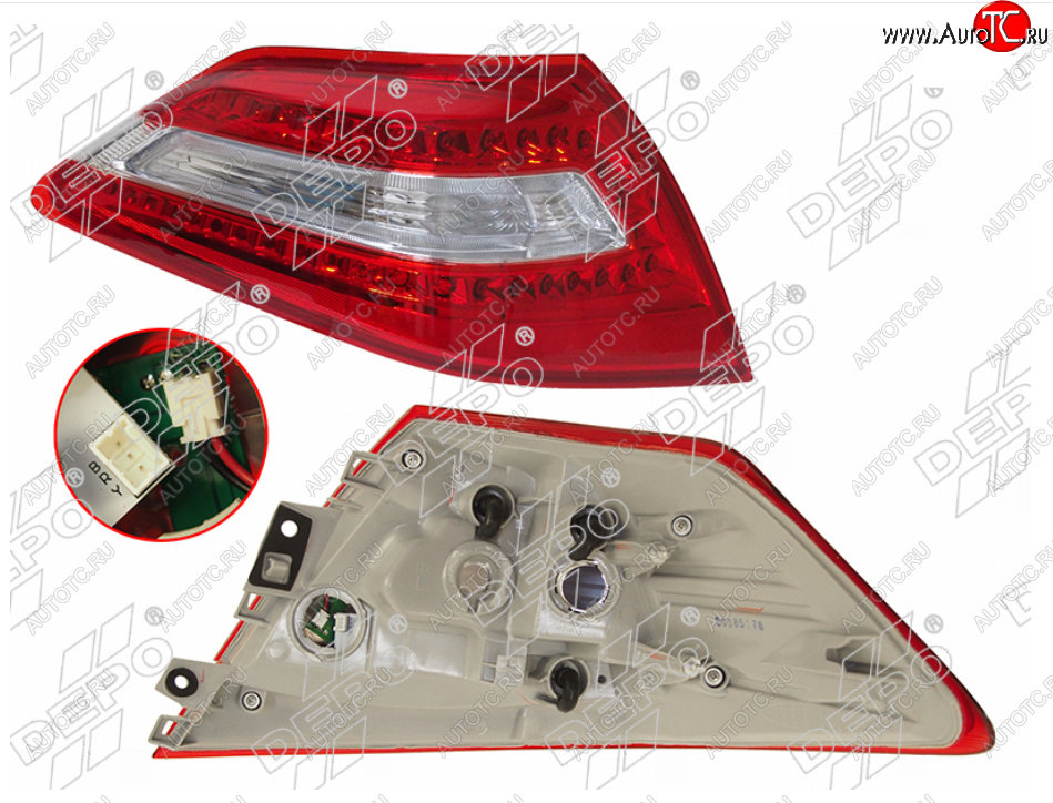 5 249 р. Левый фонарь задний DEPO  Nissan Teana  2 J32 (2008-2011)  с доставкой в г. Калуга