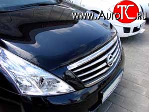 2 699 р. Дефлектор капота NovLine Nissan Teana 2 J32 дорестайлинг (2008-2011)  с доставкой в г. Калуга