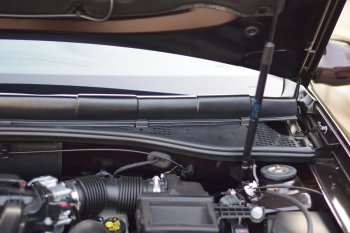 2 889 р. Накладка в проем стеклоочистителей переднего стекла (жабо) Petroil Tuning  Nissan Terrano  D10 (2013-2022), Renault Duster  HS (2010-2021)  с доставкой в г. Калуга. Увеличить фотографию 5