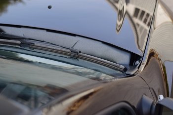2 889 р. Накладка в проем стеклоочистителей переднего стекла (жабо) Petroil Tuning  Nissan Terrano  D10 (2013-2022), Renault Duster  HS (2010-2021)  с доставкой в г. Калуга. Увеличить фотографию 3