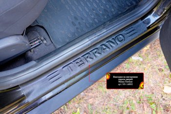 959 р. Накладки порожков салона RA-2 Nissan Terrano D10 рестайлинг (2016-2022) (Передние)  с доставкой в г. Калуга. Увеличить фотографию 1