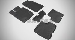 4 299 р. Износостойкие коврики в салон с высоким бортом SeiNtex Premium 4 шт. (резина)  Nissan Terrano  D10 (2013-2016)  с доставкой в г. Калуга. Увеличить фотографию 1