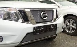 1 539 р. Нижняя сетка на бампер Russtal (хром)  Nissan Terrano  D10 (2013-2022)  с доставкой в г. Калуга. Увеличить фотографию 3