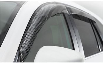 2 399 р. Дефлектора окон CA-Plastiс  Nissan Terrano  D10 (2013-2022) (Серия Art черная)  с доставкой в г. Калуга. Увеличить фотографию 2