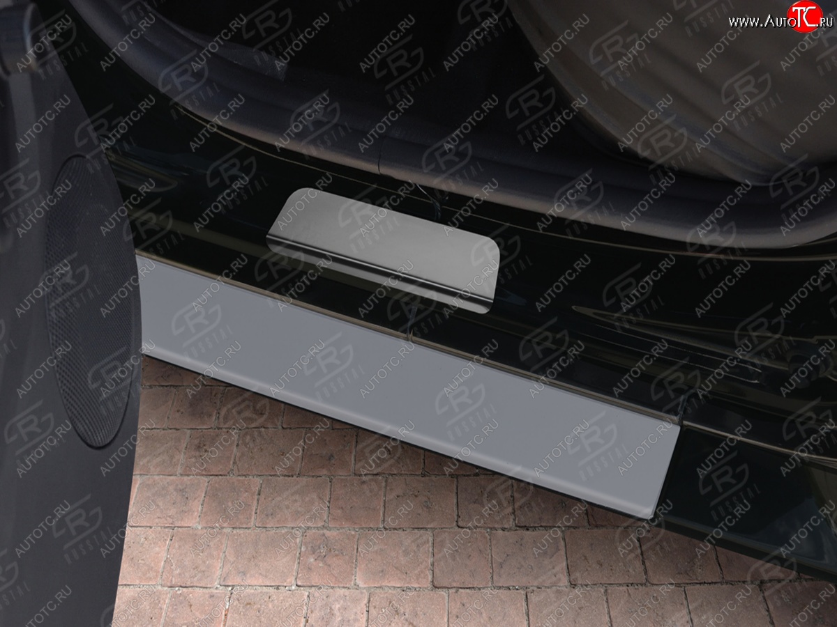 999 р. Пороги накладки Russtal  Nissan Terrano  D10 (2013-2022) (Нержавейка полированная)  с доставкой в г. Калуга