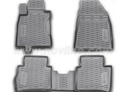 Комплект ковриков в салон (рестайлинг) Element 4 шт. (полиуретан) Nissan Tiida 2 хэтчбек C12 (2011-2019)