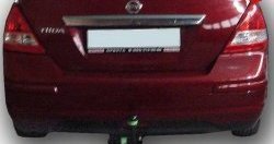 6 999 р. Фаркоп (седан) Лидер Плюс  Nissan Tiida  1 седан (2010-2014) (Без электропакета)  с доставкой в г. Калуга. Увеличить фотографию 1