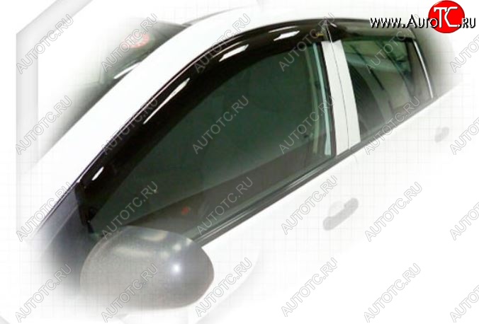 2 079 р. Дефлектора окон (JY12, NY12) CA-Plastic  Nissan Wingroad  3 Y12 (2005-2018) (Classic полупрозрачный, Без хром.молдинга, Крепление только на скотч)  с доставкой в г. Калуга