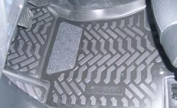 1 499 р. Комплект ковриков в салон Aileron 4 шт. (полиуретан, 3D с подпятником) Nissan X-trail 3 T32 рестайлинг (2017-2022)  с доставкой в г. Калуга. Увеличить фотографию 1