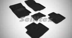 4 799 р. Износостойкие коврики в салон SeiNtex Premium 3D 4 шт. (ворсовые, черные)  Nissan X-trail  3 T32 (2013-2022)  с доставкой в г. Калуга. Увеличить фотографию 1