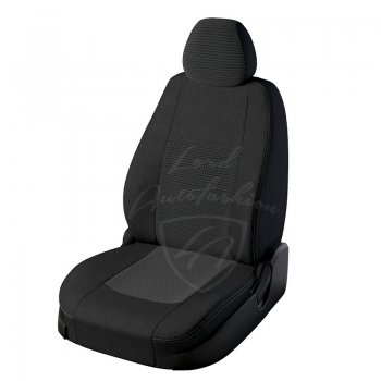 Чехлы для сидений Lord Autofashion Турин (жаккард) Nissan X-trail 3 T32 рестайлинг (2017-2022)  (Черный, вставка Мокка)