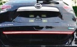 4 199 р. Нижняя накладка на крышку багажника СТ Nissan X-trail 3 T32 рестайлинг (2017-2022)  с доставкой в г. Калуга. Увеличить фотографию 1