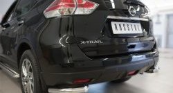 12 999 р. Защита заднего бампера (Ø63 мм уголки, нержавейка) Russtal  Nissan X-trail  3 T32 (2017-2022)  с доставкой в г. Калуга. Увеличить фотографию 2