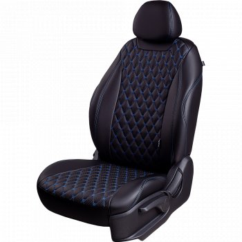 Чехлы для сидений Байрон (экокожа, спинка и сиденья 60/40, 2 П- и 1 Г-образных подголовника) Nissan (Нисан) X-trail (Х-трейл)  2 T31 (2007-2015) 2 T31 дорестайлинг, рестайлинг