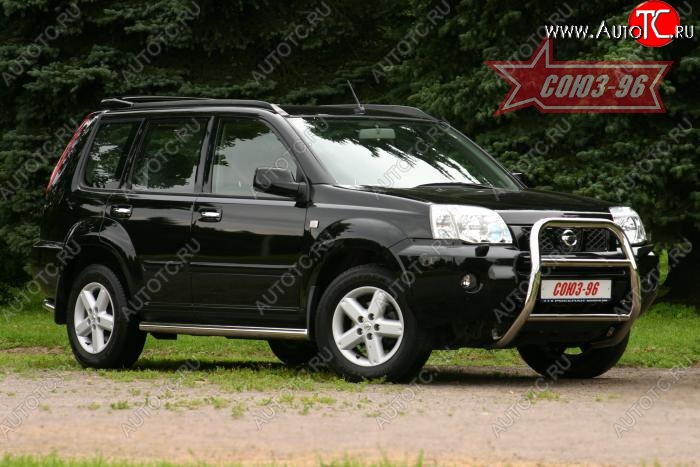 11 429 р. Защита порогов (рестайлинг) Souz-96 (d60)  Nissan X-trail  1 T30 (2000-2003)  с доставкой в г. Калуга