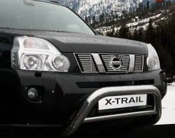 5 939 р. Декоративные вставки решетки радиатора Novline  Nissan X-trail  2 T31 (2007-2011) дорестайлинг  с доставкой в г. Калуга. Увеличить фотографию 1