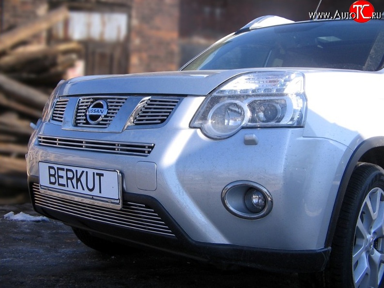 6 999 р. Декоративная вставка воздухозаборника Berkut Nissan X-trail 2 T31 рестайлинг (2010-2015)  с доставкой в г. Калуга